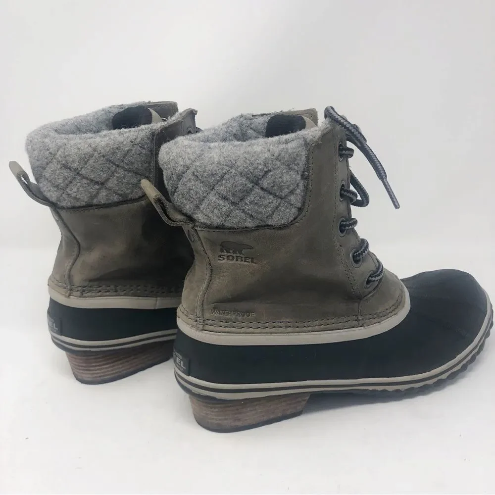 SOREL | Slimpack II Lace - Elk Waterproof Rain & Snow Boots Women’s Size 8.5